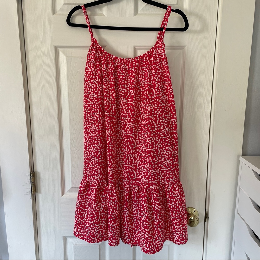 Red Floral Dress